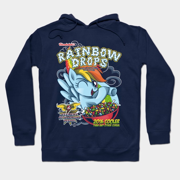 Rainbow Drops - Total Awesome! Hoodie by GillesBone